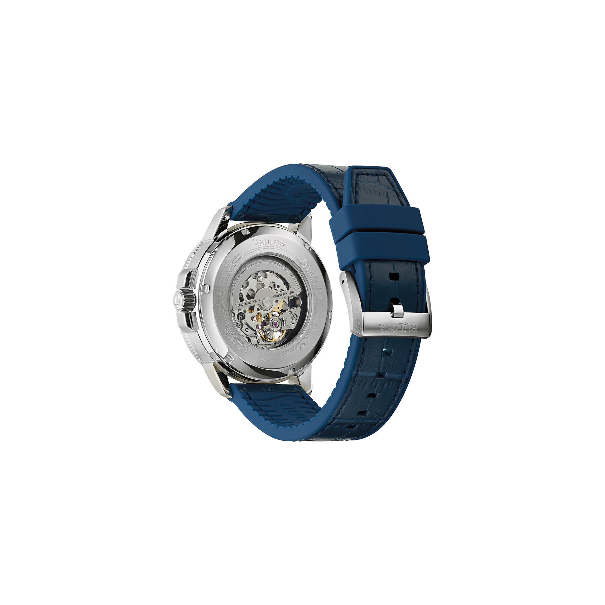 Bulova Men's Marine Star 'Series C' Automatic Stainless Steel 3-Hand Watch, Exhibition Case, Rotating Bezel - Image 3