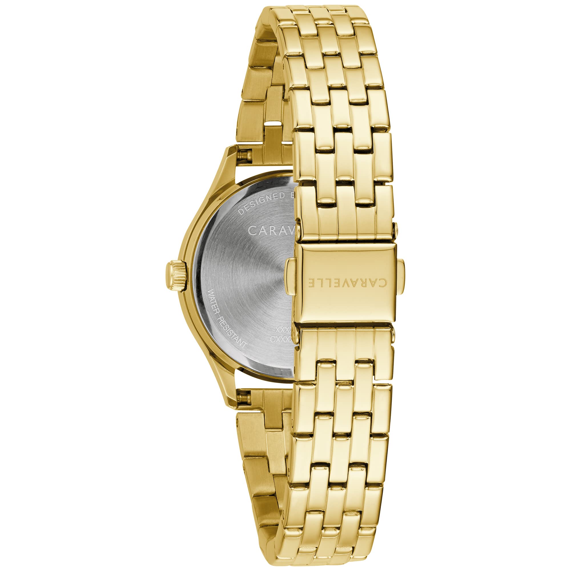 Caravelle by Bulova Ladies' Crystal Watch and Bracelet Gift Set, Day-Date - Image 4